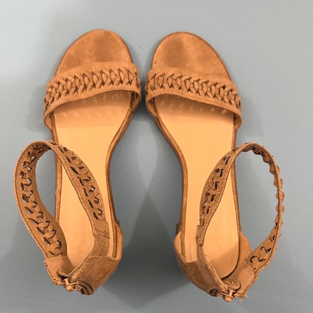Fergalicious Tan Woven Heels - Picture 7 of 9